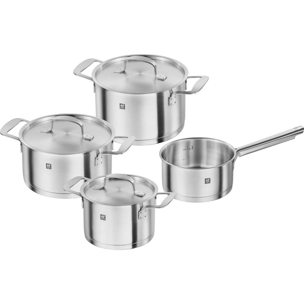 Zwilling Cookware Set Base 4 Parts, Stainless Steel Silver, 48 x